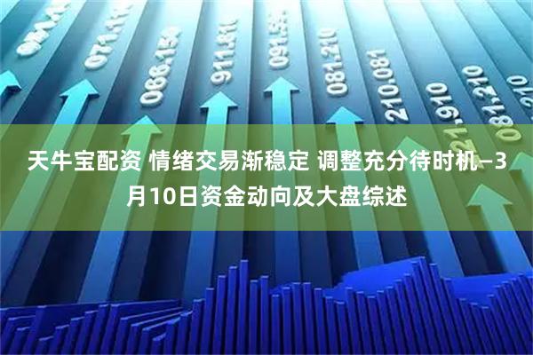 天牛宝配资 情绪交易渐稳定 调整充分待时机—3月10日资金动向及大盘综述